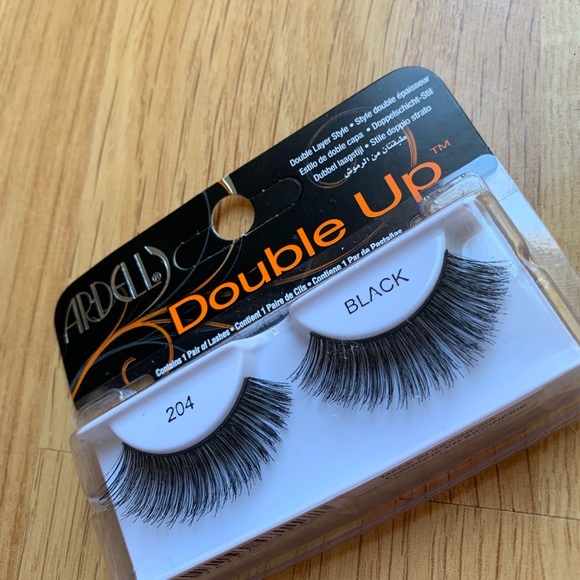 Ardell Black Double-up False Eyelashes #204 6-Pack - Picture 2 of 3
